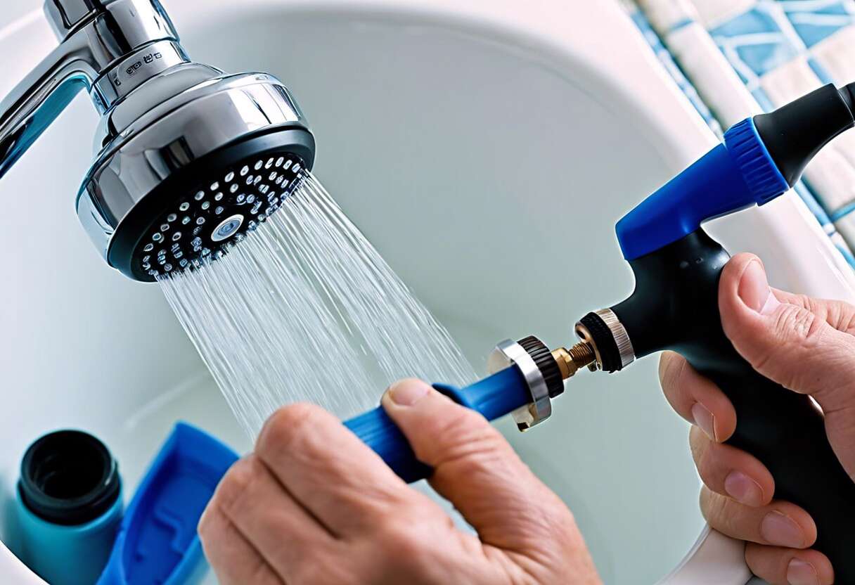 Diagnostic de la fuite du pommeau de douche