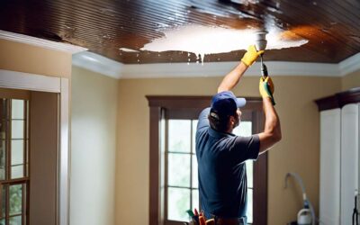Que faire lors d’une fuite d’eau au plafond : conseils de plombier experts