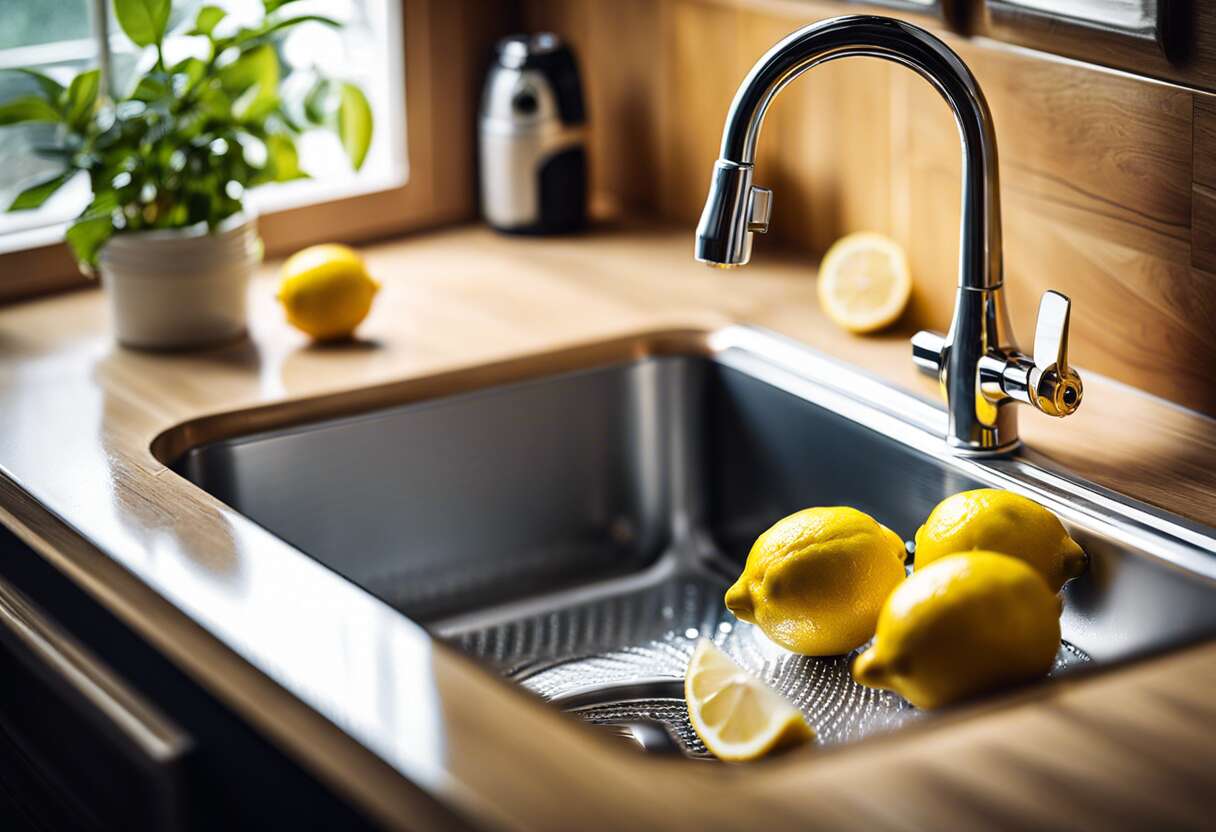 Astuce de plombier : le citron pour une brillance sans trace