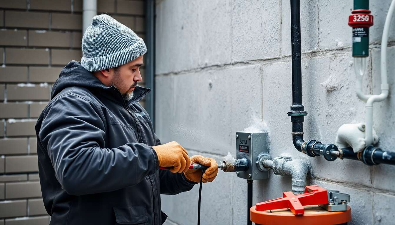 Purger et vidanger les installations extérieures avant l'hiver