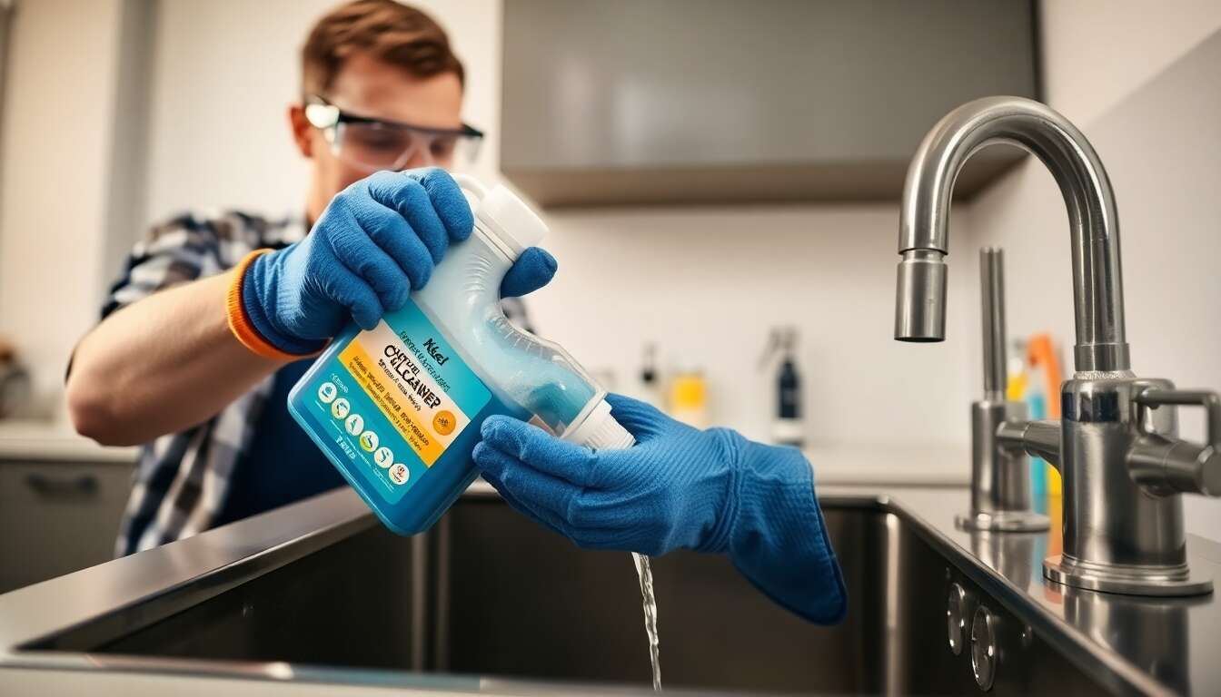Les déboucheurs chimiques : précautions et utilisation