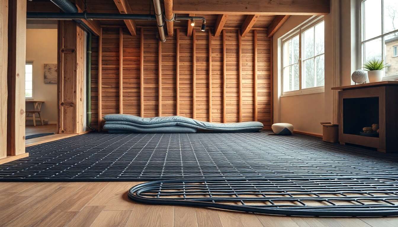 Matériaux isolants recommandés pour un plancher chauffant