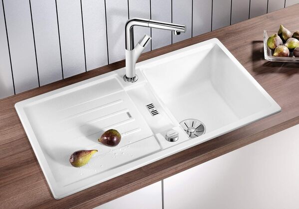 BLANCO 524904 Lexa 45 S Évier de Cuisine, Blanc, 45 cm Unterschrank