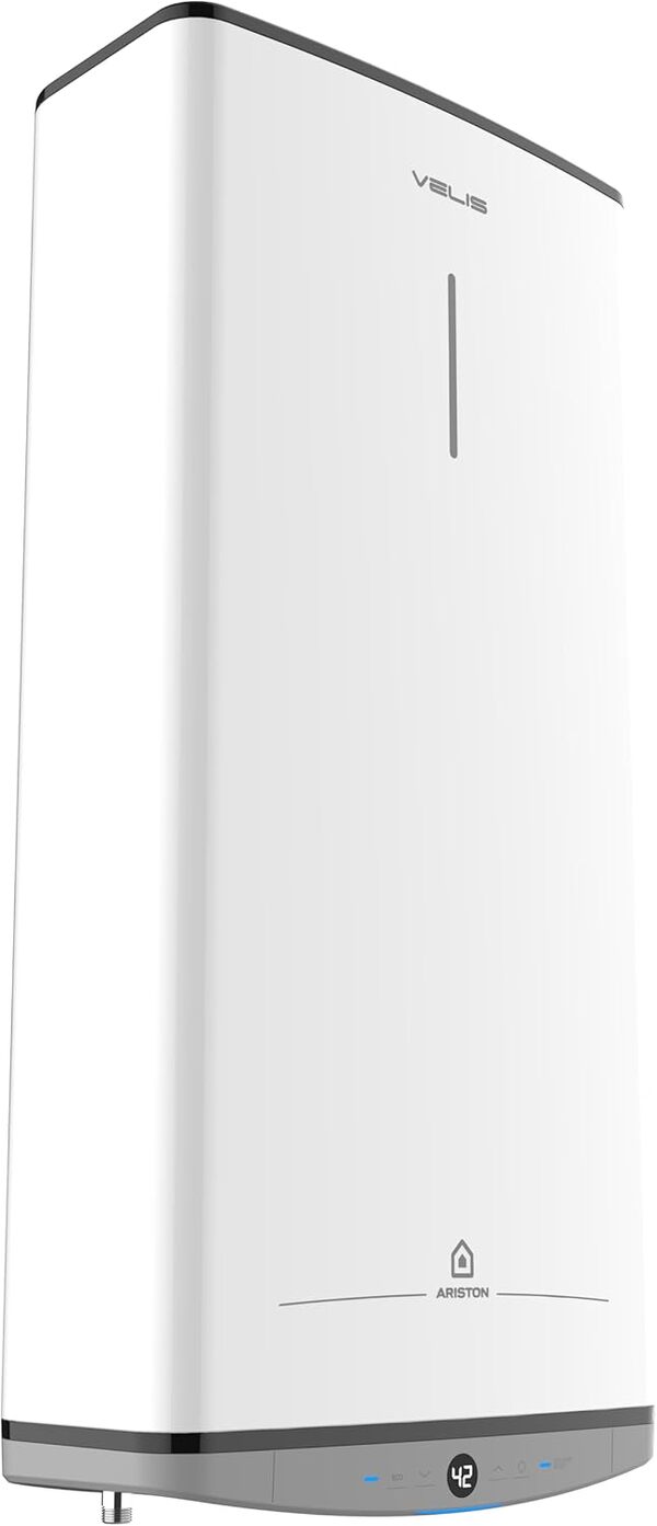 Ariston VELIS DUNE 80 litres - Chauffe-eau électrique Ultra-Plat - 13% d’Economies d’Energie - Conçu et fabriqué pour être installé en France. [Classe énergétique B]