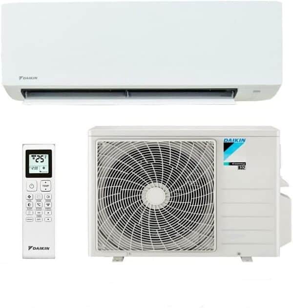 Daikin avec kit d’installation 5 mètres – 12000 btu – 3.5 kw sensira FTXC35 RXC35, A++, climatiseur reversible mural split fixe