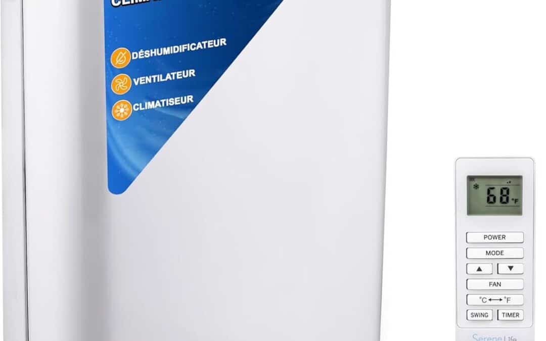 Test : climatiseur mobile SereneLife 13K BTU, 3-en-1 avec déshumidificateur intégré