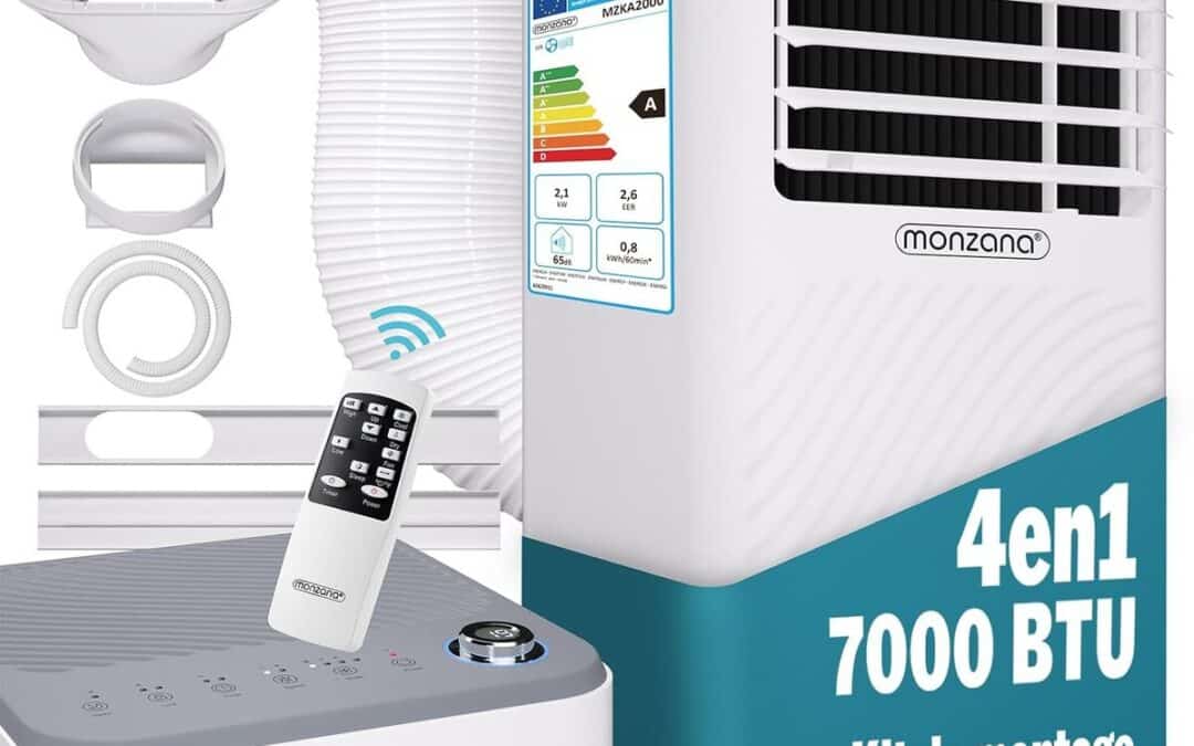 Test du climatiseur mobile Monzana MZKA2000 : performance 4-en-1