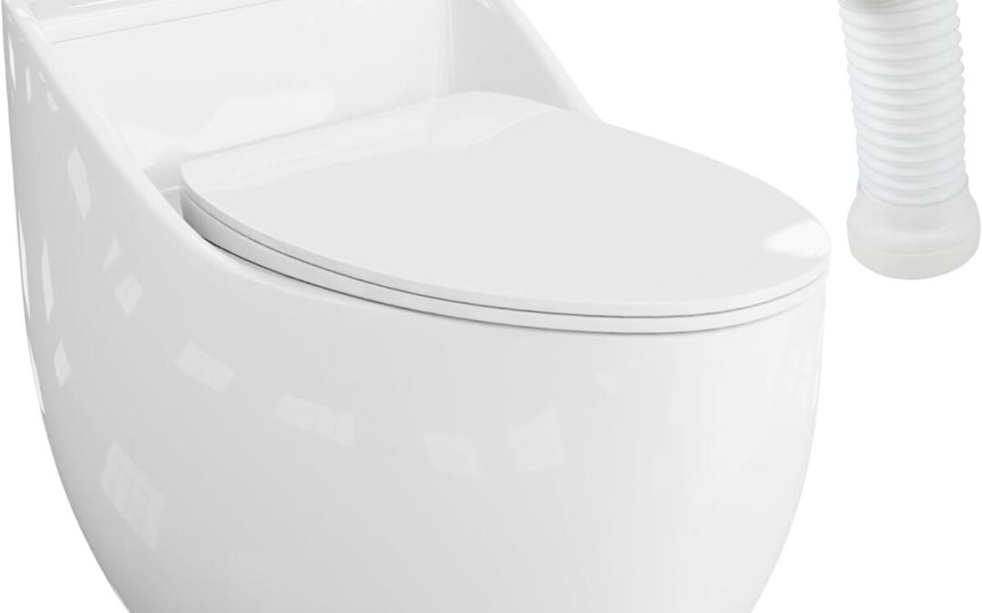 Test du WC Lavita rectangulaire blanc