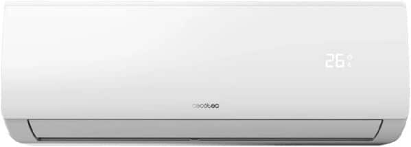 Cecotec Air Conditioning Split Airclima 9000 SmartFresh. 9000 BTU, moteur DC, pompe à chaleur, télécommande, écran LED, système d'onduleur, 5 modes, 8 vitesses, couverture de 16 m2
