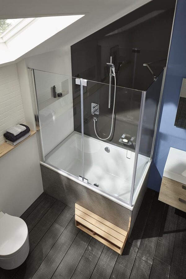 Jacob Delafon Baignoire Bain Douche Capsule compacte et Profonde 140 x 90 cm