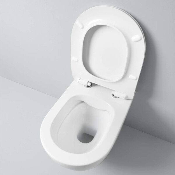 Wc suspendu sans bords File 2.0 (Noir Mat)