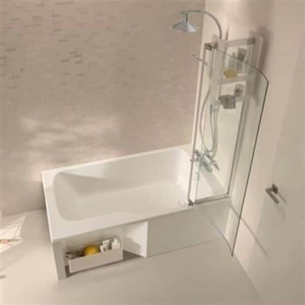 Jacob Delafon Baignoire Bain Douche Malice Version Droite Blanc Brillant 160 x 85