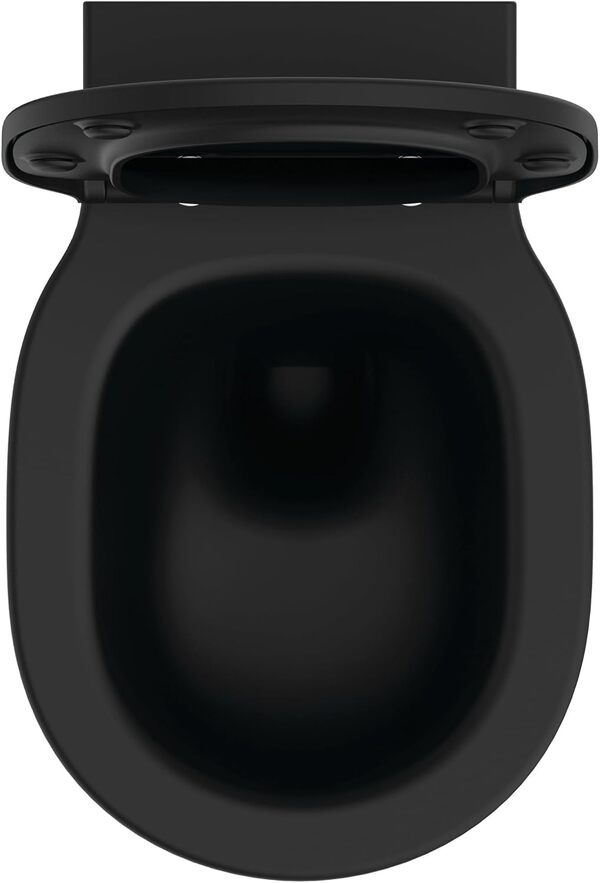 Ideal Standard T5423V3 Connect Air Pack WC ร fond profond avec technologie de chasse innovante AquaBlade avec abattant WC Softclose (systรจme d'abaissement automatique) Noir