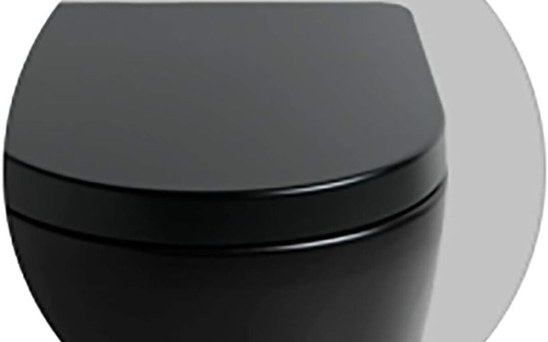 Test du wc suspendu sans bords File 2.0 noir mat