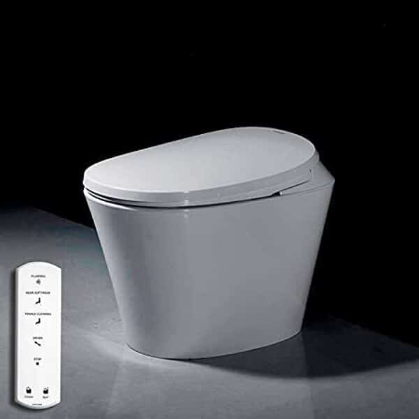 Toilettes électroniques VOGO R500 Vacuum japonais avec bidet et jet d'eau Wc sans réservoir (Sortie au sol)