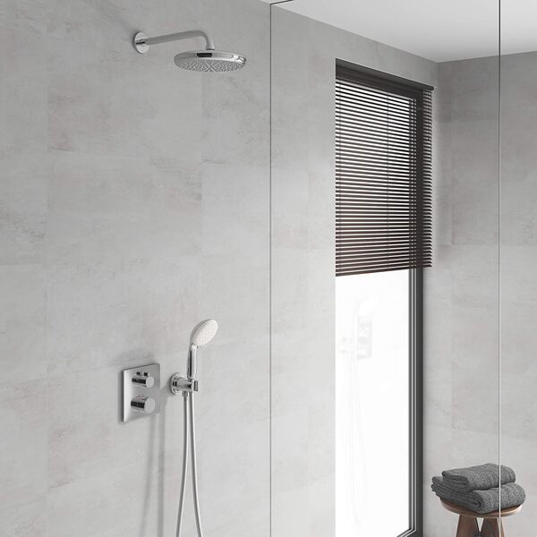 GROHE Kit encastré Grohtherm avec set de douche Tempesta 34729000 (Import Allemagne) [Classe énergétique A]