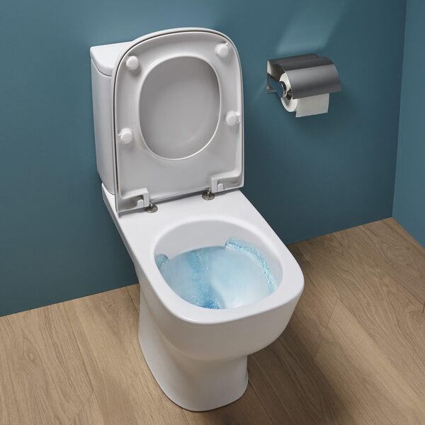 Jacob Delafon - Pack WC au Sol Sans Bride Struktura - Sortie Horizontale - Rรฉservoir 3/6L Econome en Eau - Robinet Flotteur Silencieux - Abattant Recouvrant - 34,0x76,0x64,5 cm - Blanc - E76003-00