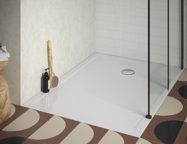 Jacob Delafon Receveur de Douche 120 x 90 Gaspard Extra-Plat cรฉramique bonde ร Gauche