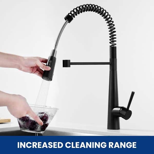 CECIPA Evier Cuisine 1 Bac 60 x 45 cm avec Mitigeur à Ressort, Evier Noir en Granit avec Panie de Vidange, Lavabo Cuisine pour Meubles Bas de 60 cm, avec Siphon Classique et Trop-plein