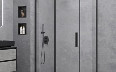 Test de la cabine de douche Doporro Ravenna18K Schwarz : porte coulissante et montage réversible