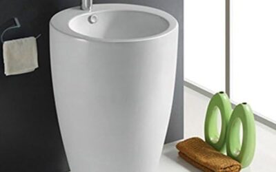 Test du lavabo totem design OVE de Rue du bain