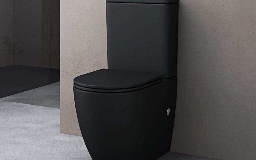 Test du WC céramique noir mat Doporro Stand179T