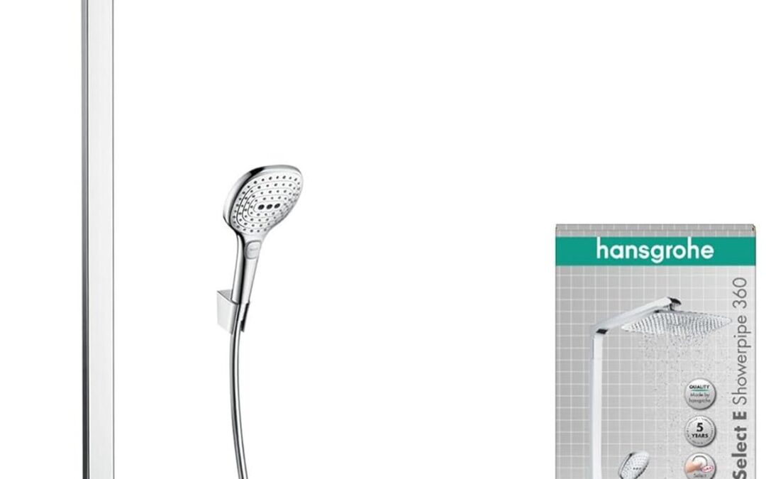 Test : hansgrohe Raindance E, colonne de douche pluie chromée