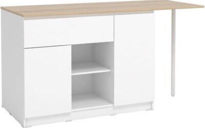 Test : ilot central TUNORI blanc et naturel de Vente-unique