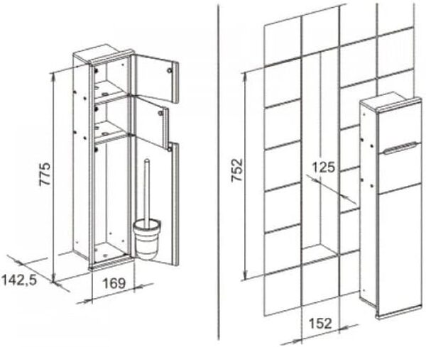 Keuco Plan Integral-Modul WC 44964015102 1