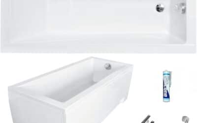 Test : baignoire Ecolam acrylique 130×70 cm complète