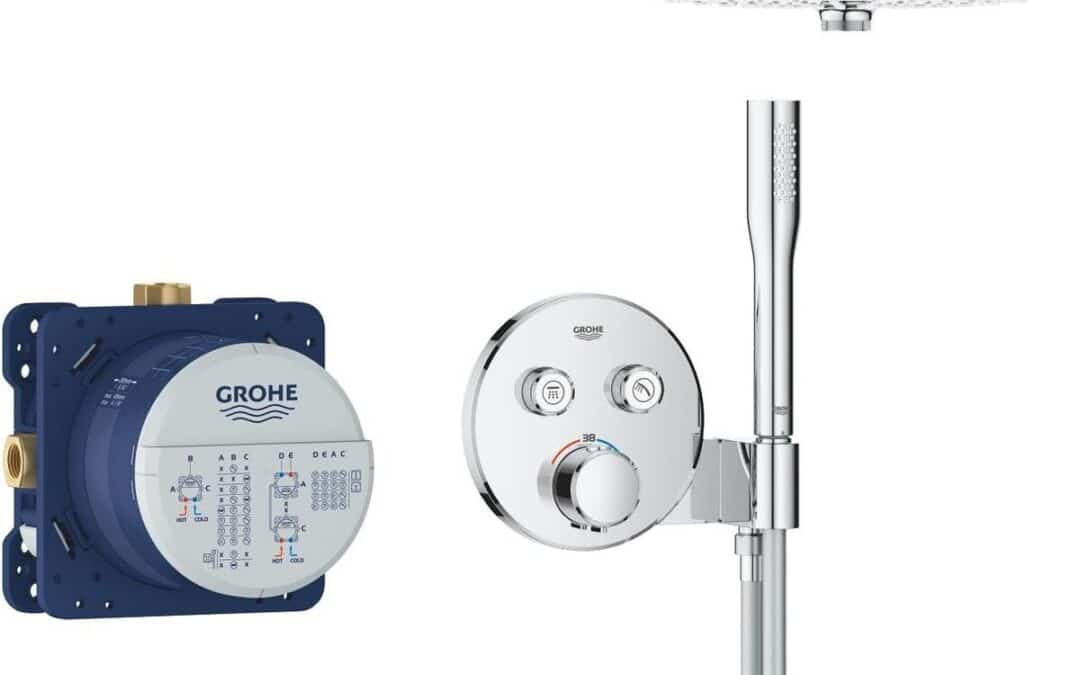 Test du Grohe Precision SmartControl : ensemble de douche encastré 2 sorties