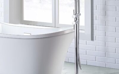 Test du robinet ARCORA 360° sur pied : baignoire et douchette chromées