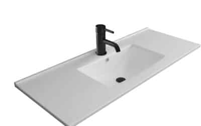 Test : lavabo encastrable carré Alpenberger 100 cm avec céramique Nano