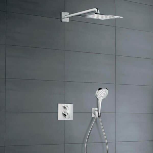 HANSGROHE Pack encastré avec mitigeur thermostatique Ecostat Square chromé-26998000