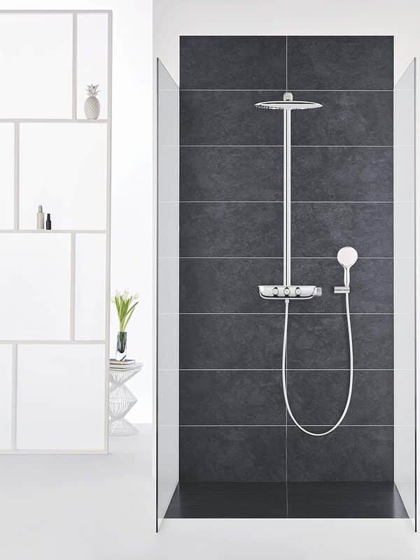Grohe 26250000 Duschsäule mit Thermostatmischer [Classe énergétique B]