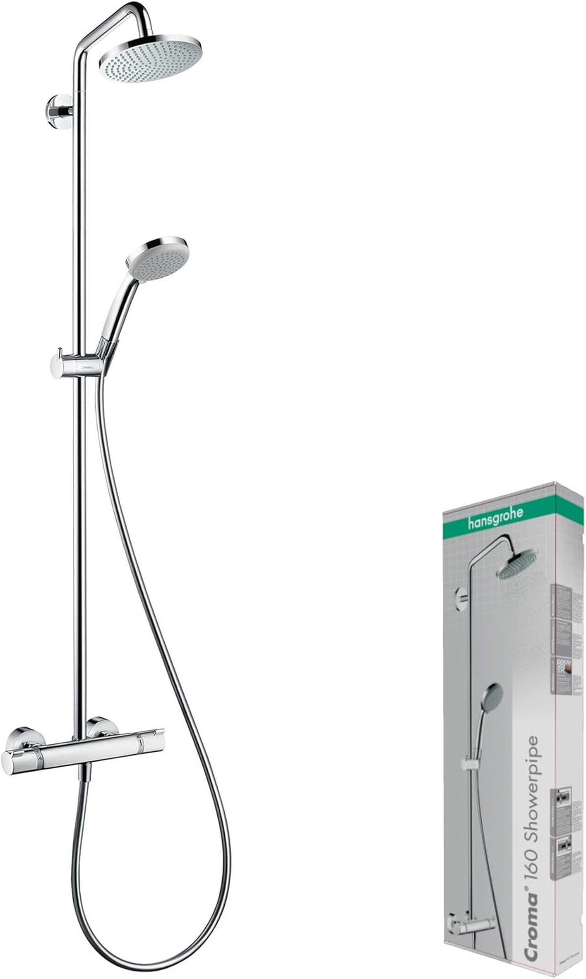 Test de la colonne de douche hansgrohe Croma 160 chromée