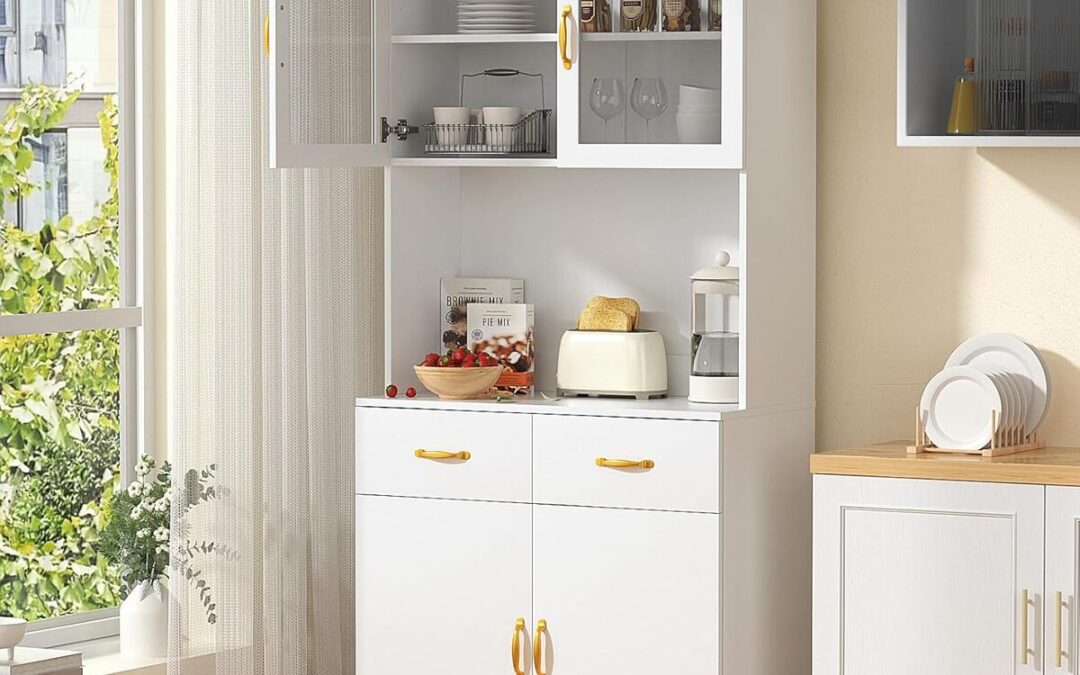 Test du buffet VOWNER : vaisselier blanc pratique et spacieux