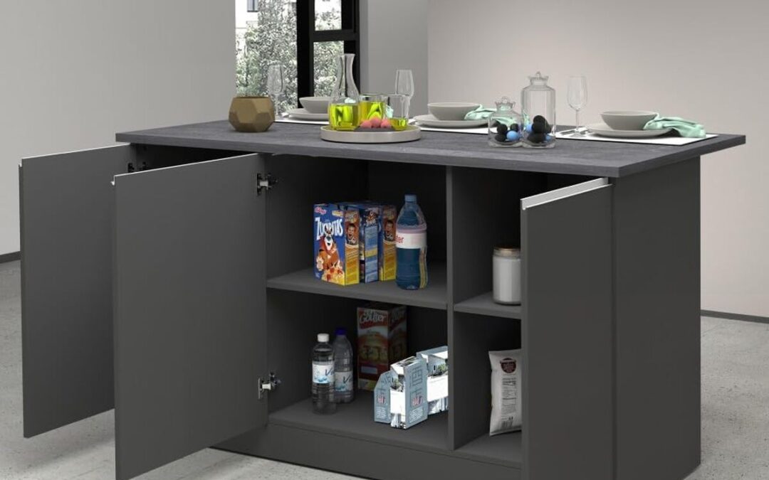 Test : ilot de cuisine VE.CA Clarissa anthracite