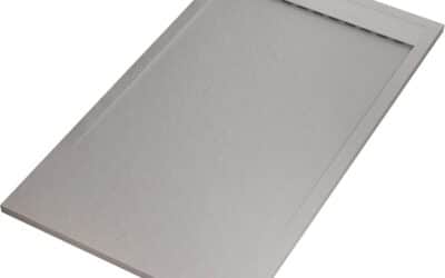 Test receveur de douche PRESTIGE 90×190 Gris Clair : effet pierre béton