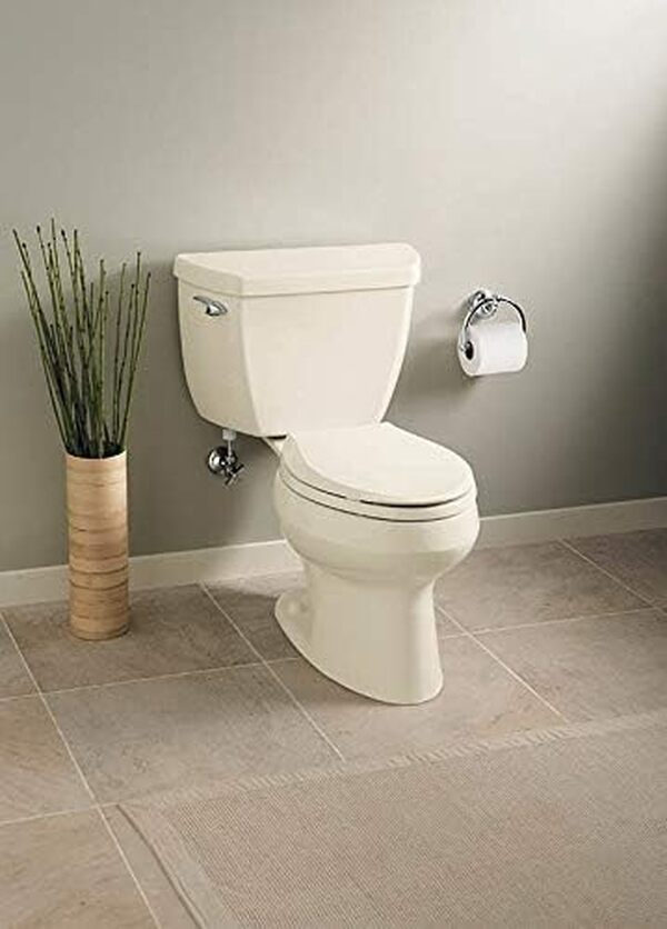 Kohler Wellworth K-3505-96 Classic Pressure Lite WC allongé 1,4 gpf sans siège Biscuit