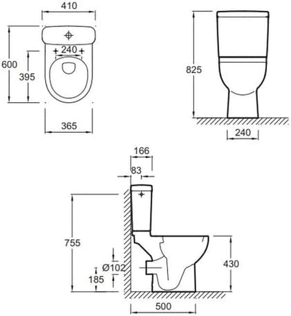 WC ร poser compact JACOB DELAFON Odeon up + abattant