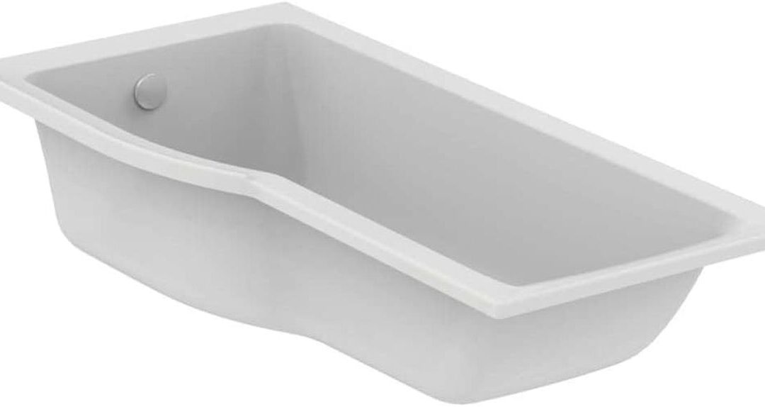 Test de la baignoire asymétrique Ideal Standard Connect Air 170 x 80 gauche blanche