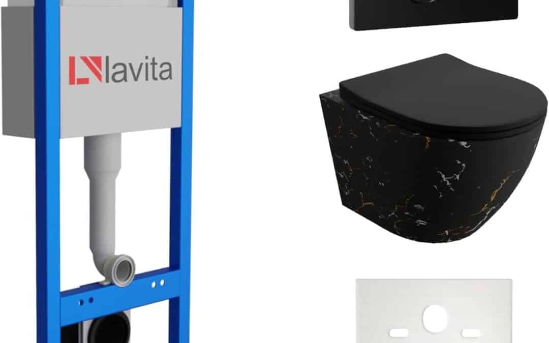 Test du kit complet Lavita LAV 101 : élégance et praticité pour WC avec évier noir