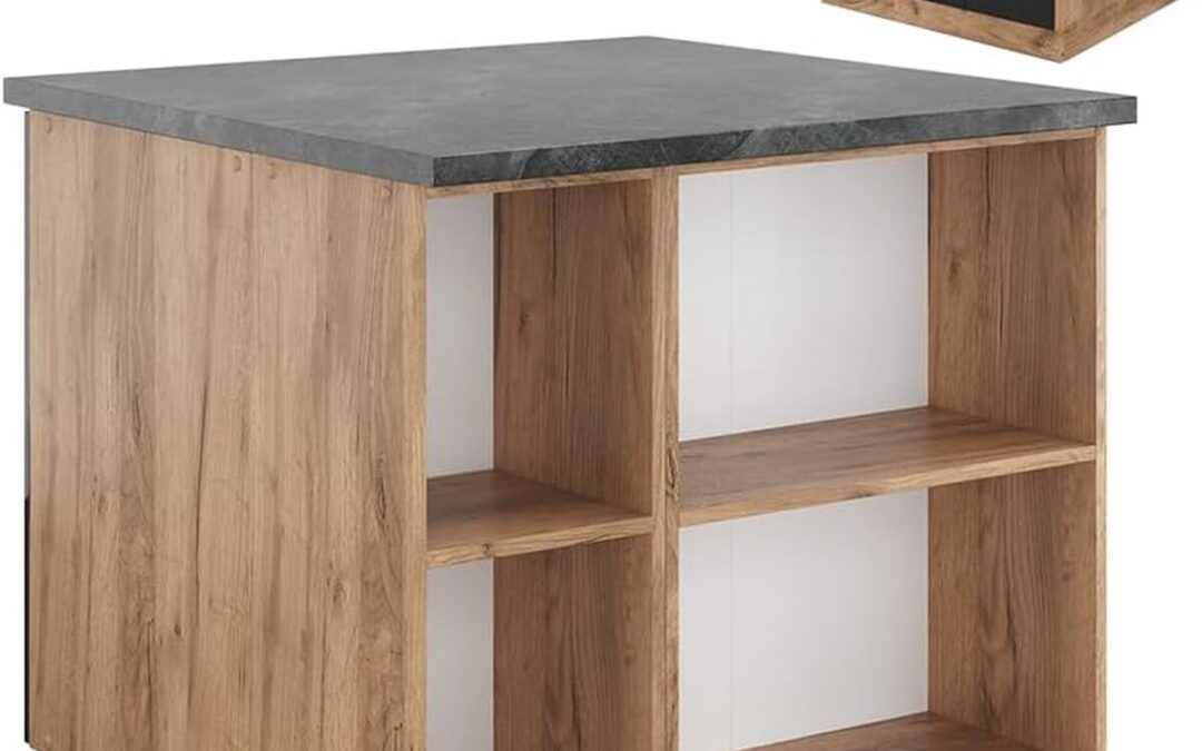 Test : îlot de cuisine Vicco Fame-Line 90 cm anthracite