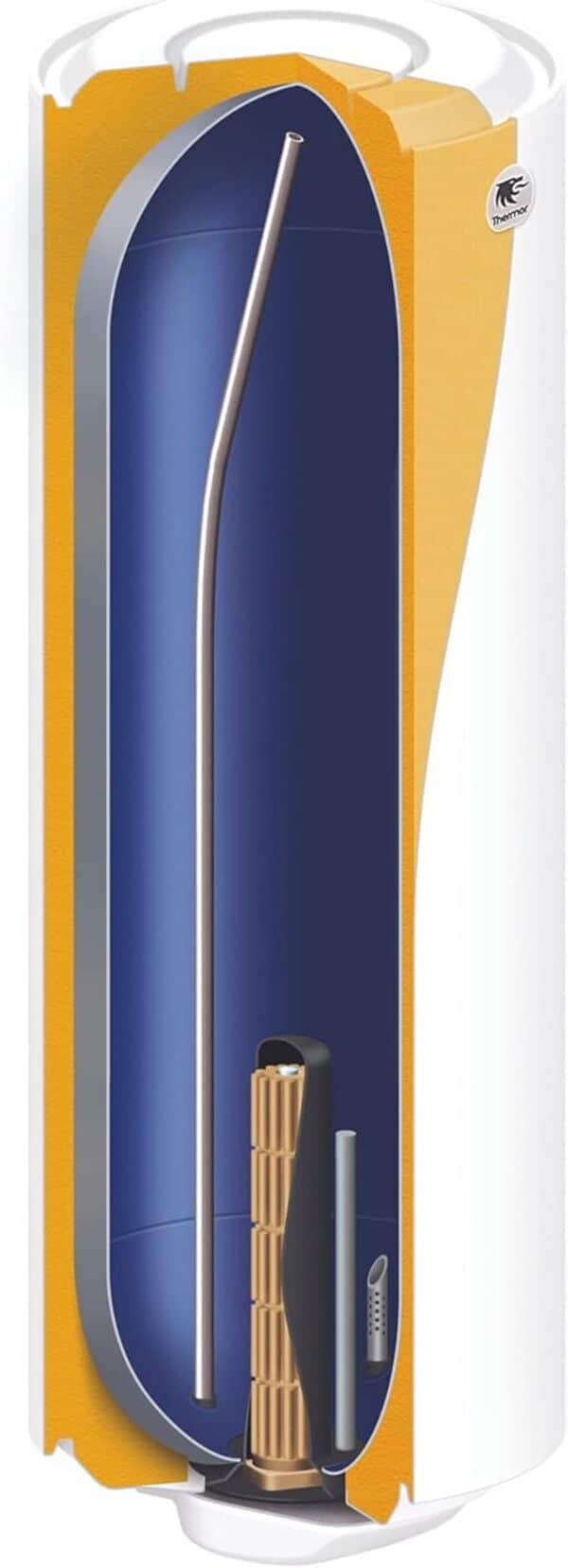 THERMOR Chauffe-eau électrique Stéatis vertical mural compact - 300L - Classe énergétique sanitaire : C [Classe énergétique C]
