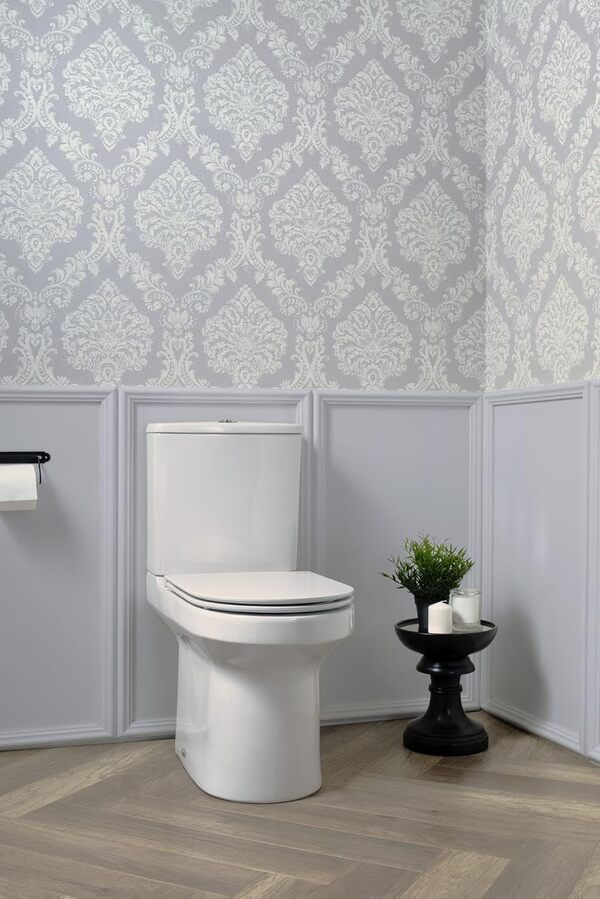 Jacob Delafon - Pack WC au Sol Sans Bride ELITE - Sortie Variable - Réservoir 3/6L Econome en Eau - Abattant Extra-Plat Déclipsable Fermeture Douce - 35,6x83,0x64,5 cm - Blanc - E29723-00