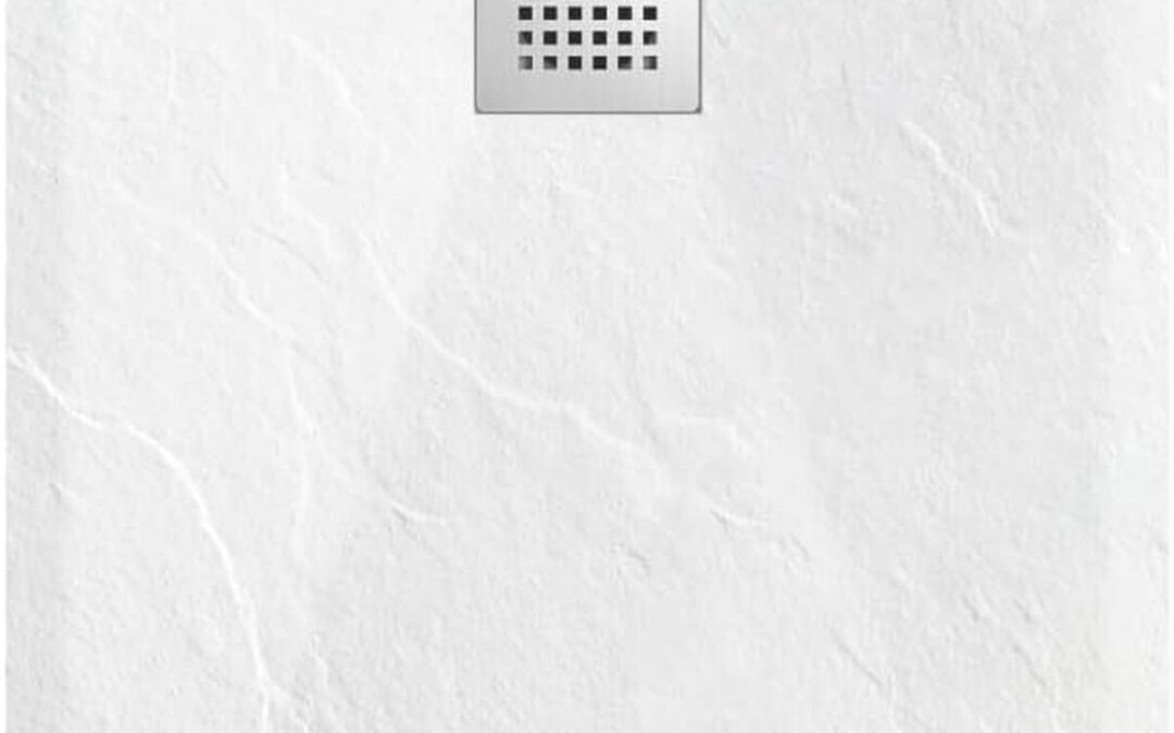 Test du receveur de douche Balneo bac en pierre F blanc 90x110x2, 5 cm