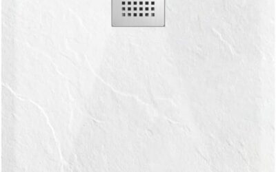 Test du receveur de douche Balneo bac en pierre F blanc 90x110x2, 5 cm