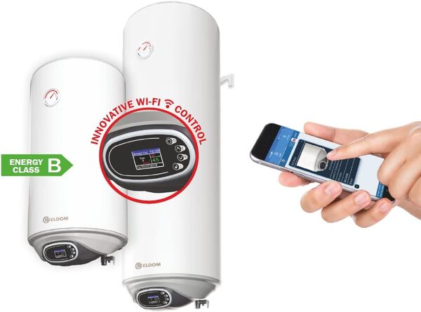 ELDOM FAVOURITE 50 litres chauffe-eau 2 kW Electronic Control Wi-Fi [Classe énergétique B]