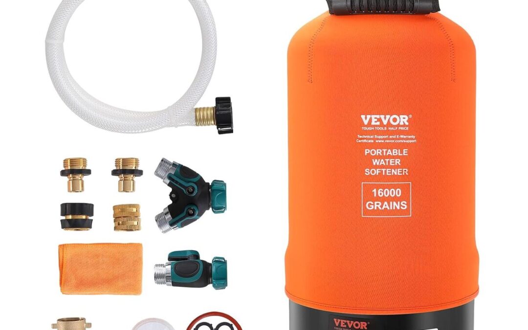 Test de l'adoucisseur d'eau portable vevor 16000 grains